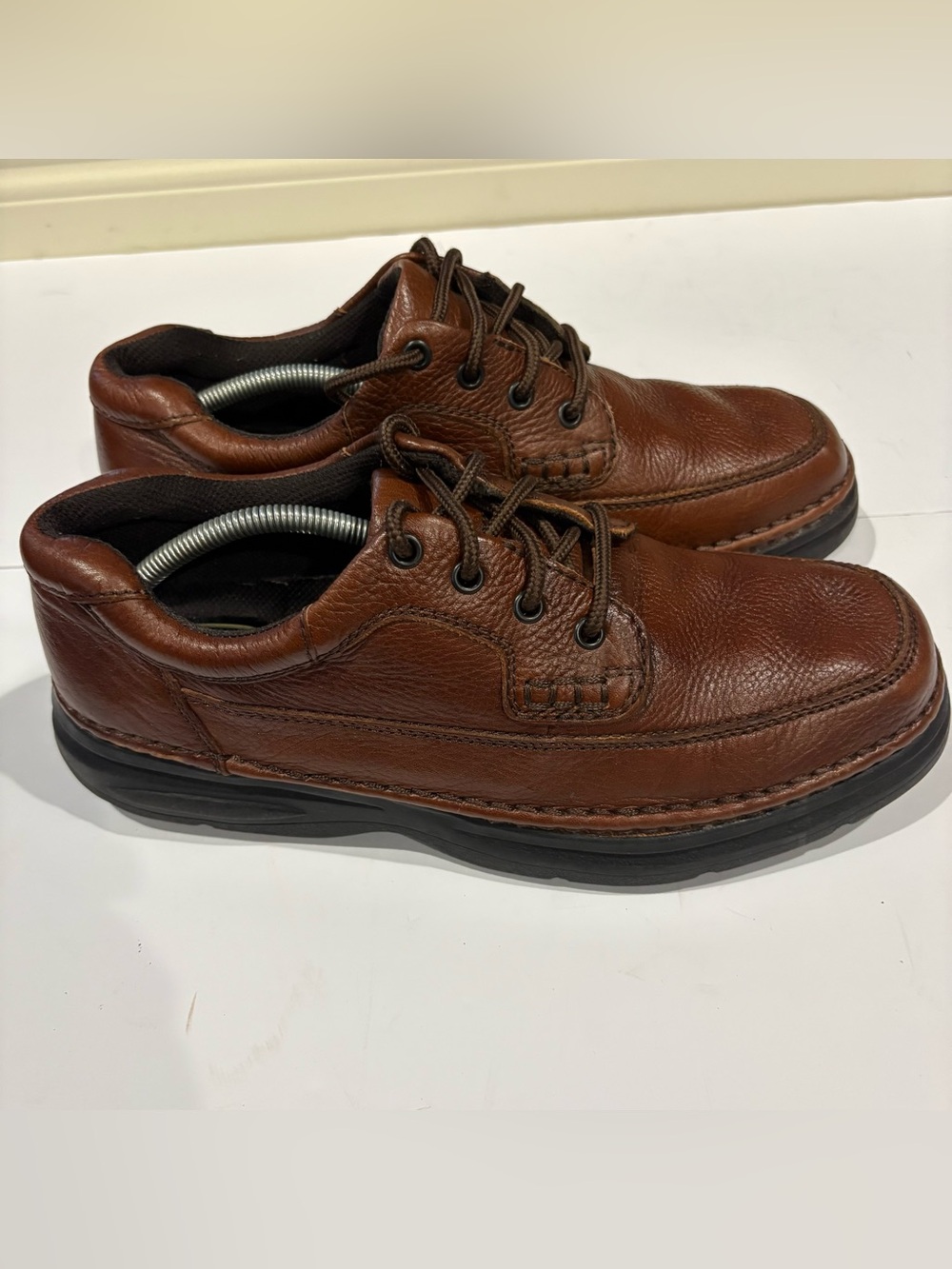 Nunn Bush Men’s 11.5 M Brown Genuine Leather Comfort Gel Oxford Shoes 83890 - Picture 5 of 11